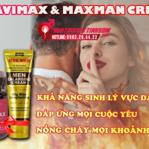 Công dụng combo cravimax và maxman cream
