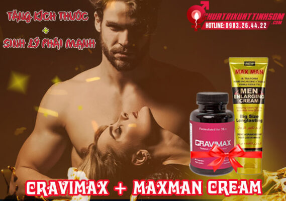 Combo cravimax và maxman cream 1