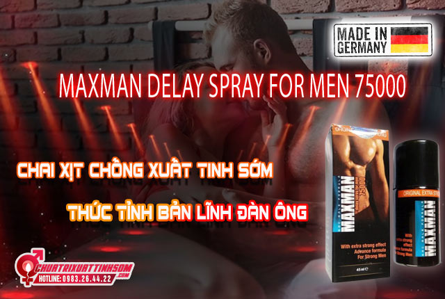 MÔ tả Maxman Delay Spray For Men 75000 