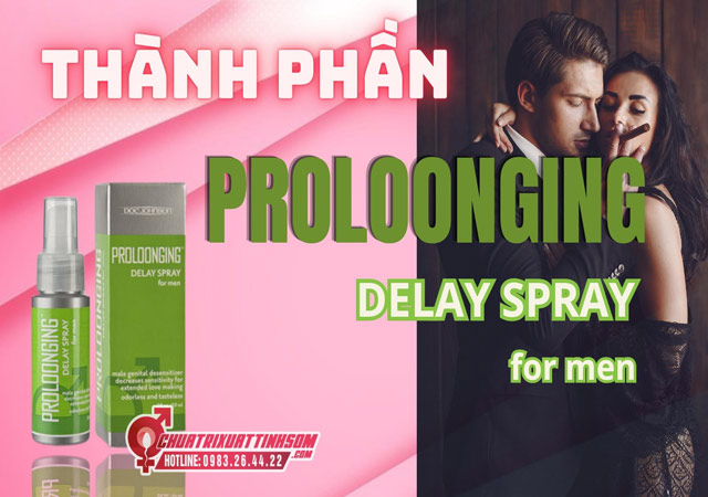 thành phần proloonging delayspray for men 