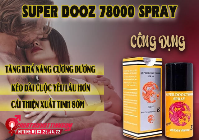 Công dụng Super Dooz 78000 Spray