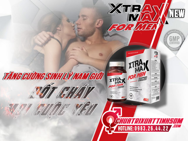 Xtramax For Men viên uống tăng cường sinh lý, chống xuất sớm ở nam