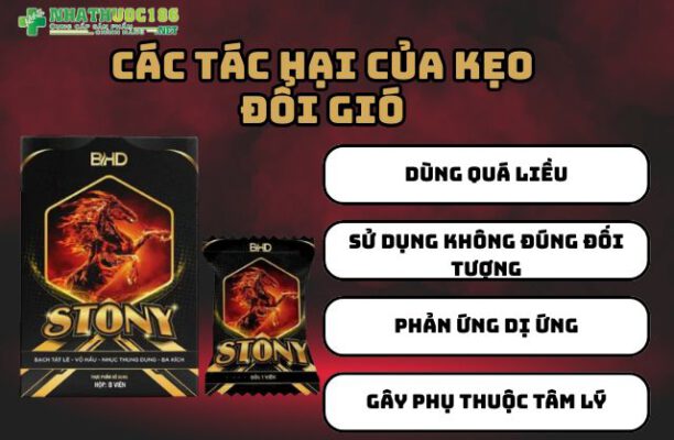 tác hại của kẹo đổi gió