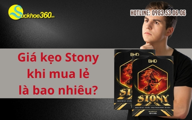 Giá kẹo Stony khi mua lẻ là bao nhiêu?