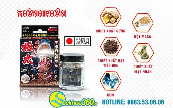 2. Thành phần của Gokubuto có gì đặc biệt?