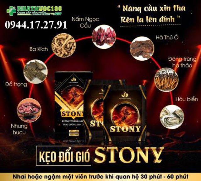 kẹo stony có hại không