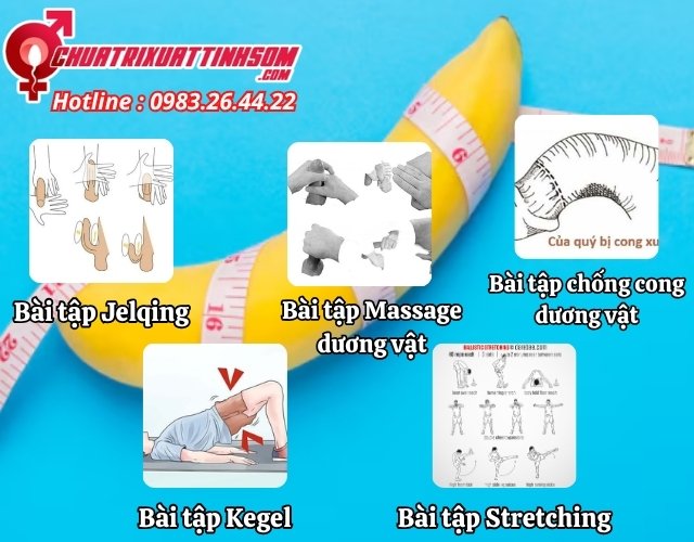 Tổng hợp các bài tập tăng kích thước kéo dài dương vật bằng tay