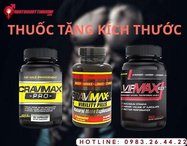 Gravimax Rx, Vipmax Rx, Cravimax Pro thuốc hỗ trợ tăng cường chức năng quan hệ và kéo dài dương vật