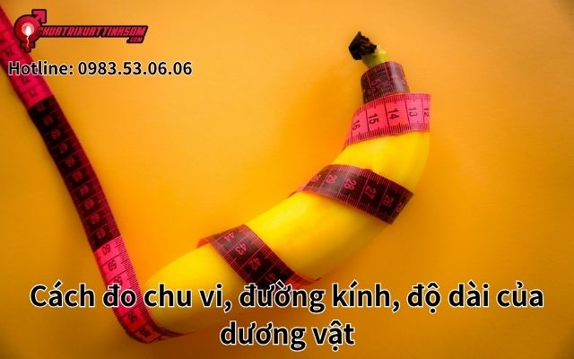Cách đo chu vi, đường kính, độ dài của dương vật